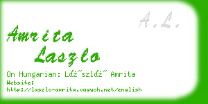 amrita laszlo business card